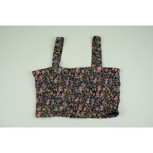 American Eagle Medium Floral Stretchy Crop Top - Women's Casual Summer Fashion